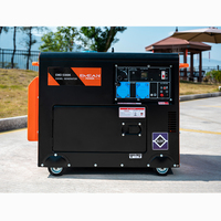Générateur diesel silencieux portable VG 1/3 phase 220v/380v mini pour usage domestique, insonorisé, 3kw 5kva 6kw 7kva 8kva