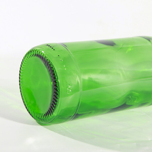 Bouteille de champagne ronde verte à épaule inclinée fantaisie de 1000 ml en gros, bouteille à boire en verre pour vin, jus de fruits, lait, <span class=keywords><strong>Voss</strong></span> - Product Image 5