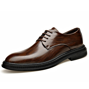 Chaussures en cuir confortables et respirantes pour hommes 2026, style britannique, à semelle en caoutchouc de haute qualité, pour affaires et occasions décontractées - Product Image 5