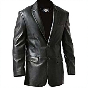 Hot Selling Trending Winter Regular Racer <b>Jacket</b> Large Size Calf <b>Leather</b> Canvas Material Durable Windproof Waterproof Unisex - Product Image 2
