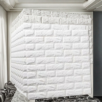 Papel Tapiz Moderno con Patrón Geométrico de Espuma de PVC Impermeable Autoadhesivo y Molde de Ladrillo Personalizado para Techo para Decoración del Hogar DIY en Dormitorio