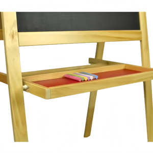 <span class=keywords><strong>Tableau</strong></span> d'écriture à la <span class=keywords><strong>craie</strong></span> encadré de bois pour enfants avec <span class=keywords><strong>chevalet</strong></span> - Product Image 5