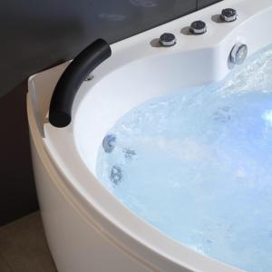 <span class=keywords><strong>Baignoire</strong></span> d'angle autoportante moderne en acrylique de 1,5 m pour 2 personnes, avec jets dorsaux, pour relaxation et massage, idéale pour villas et hôtels - Product Image 4