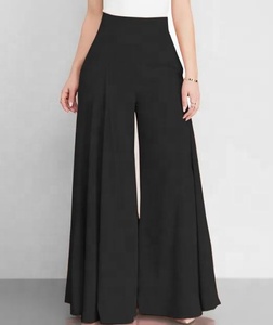 Pantalones de Vestir de Mujer de Cintura Alta con Pliegues, Pierna Ancha, Largos hasta el Suelo, Estilo Palazzo, Elegantes para Oficina o Casual - Product Image 2