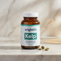 Kelp naturel 200 capsules Fournit de l'iode pour la santé de la thyroïde et du métabolisme Complément alimentaire pour adultes OEM Étiquette privée
