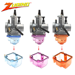 Carburador Zuqing Pwk con cubierta inferior transparente de color y anillo de aluminio CNC para motocicletas todoterreno, número de pieza HK103 2 - Product Image 1