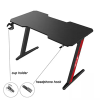 Hete Verkoop Z-Vormige Hoge Kwaliteit Computer E-Sport Speeltafel Voor Console Gamer Pc Laptop Gaming Desk