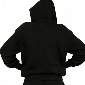 Wholesale Streetwear Cotton Oversized Rhinestone Hoodie Winter Apparel Fleece <b>Personalized</b> Logo Puff Print Vintage Thick Trendy - Product Image 2