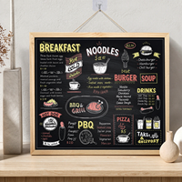 Tableau noir rustique en bois brûlé style ferme pour liste d'épicerie et planification des repas en cuisine (vente en gros)