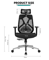 Chaise de bureau pivotante inclinable CEO moderne et confortable nouvelle conception chaise de bureau ergonomique réglable en maille de jeu d'ordinateur