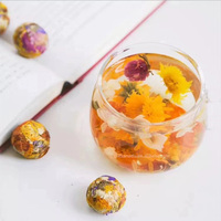 Sur mesure | Fait avec amour | Boules de fleurs séchées floraison Rose pivoine jasmin hibiscus chrysanthème mélange croissance organique