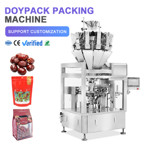 Machine d'emballage rotative automatique de haute précision pour dattes rouges et dattes Medjool, machine de remplissage et d'emballage de sachets à fermeture éclair Doypack - Product Image 1