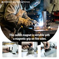 Aimant magnétique à 5 faces en néodyme SWITCH-180LB 180LB |   Multifonctionnel pour l'alignement de soudure, la réparation automobile et le levage