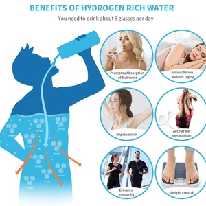 เครื่องผลิตน้ำไฮโดรเจนแบบพกพา ช่วยเสริมสุขภาพ ด้วยเทคโนโลยี SPE PEM พร้อมขวดน้ำไฮโดรเจน - Product Image 4