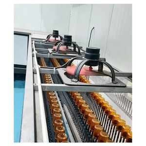 <span class=keywords><strong>Four</strong></span> à tunnel de peinture par pulvérisation à rotation de <span class=keywords><strong>broche</strong></span> entièrement automatique pour contenants en verre, ligne de revêtement automatique pour bouteilles en verre - Product Image 3