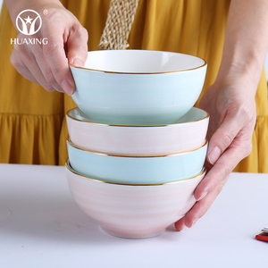 20 Buah Lukisan Tangan Kustom Piring Makan Mewah Perlengkapan Makan Keramik Set Makan Malam Mengkilap untuk Hadiah - Product Image 6