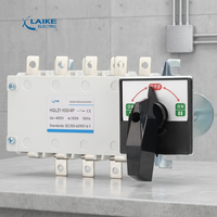 Interrupteur-sectionneur compact HGLZ1 160/4P 400V en plastique et métal à montage sur rail DIN, installation facile dans un tableau de commande ou un coffret de distribution