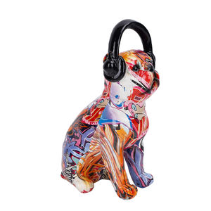 Redeco รูปปั้นสุนัขบูลด็อกฝรั่งเศสทำจากยางเรซินน่ารักทันสมัยสำหรับตกแต่งบ้าน - Product Image 6