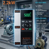Variateur de fréquence vectoriel VFD VSD, convertisseur de fréquence monophasé vers triphasé 380V 1.5KW 7.5KW, automatisation industrielle, exploitation minière