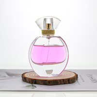 Maßgefertigte Luxuriöse Runde 30ml 50ml 100ml Transparente Glas-Parfümflasche mit Individueller Verpackung