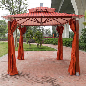 Tente gazebo extérieure en aluminium <span class=keywords><strong>de</strong></span> luxe auvent pavillon personnalisé <span class=keywords><strong>rideaux</strong></span> imperméables tissu léger enduit <span class=keywords><strong>de</strong></span> poudre fabriqué en Chine - Product Image 6