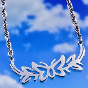 Fashionable Simple Hollow Out Stainless Steel Jewelry butterfly <b>Necklace</b> for Women - Product Image 1