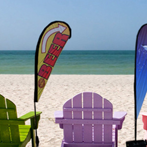 Bandera de playa de alta calidad Campaña de publicidad promocional al aire libre - Product Image 3