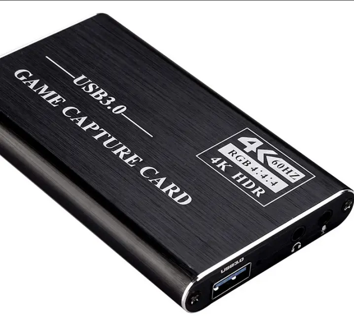 4K HDMI игра захват cardusb 3,0 аудио-видео устройства захвата с HDMI петли из 1080P 60FPS прямые трансляции игры рекордер устройство