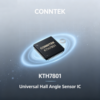 CONNTEK KTH7801 Encoder Magnetik Hall Non-kontak 16-bit yang Dapat Diprogram, Output ABZ PWM, Presisi Tinggi, Latensi Ultra-rendah untuk