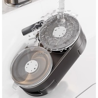 Rotatable Dual-Sided Personalized Bathroom Wall-Mounted Makeup LED Mirror Punch-Free Telescopic Folding Magnifying Metal Beauty