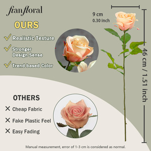 Rose Artificiali in Seta all'Ingrosso, <span class=keywords><strong>Fiori</strong></span> Decorativi Personalizzabili in Giallo, Rosso, Bianco, Champagne, Rosa, Viola - Product Image 4