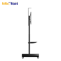 Venta directa Carro de TV móvil Soporte de TV rodante VESA 600x400mm Soporte de piso de TV