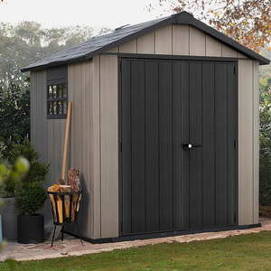 Caseta de Jardín Keter Oakland 229x223.5x242H cm, Efecto Madera Cepillada Gris, Almacenamiento Duotech - Product Image 6