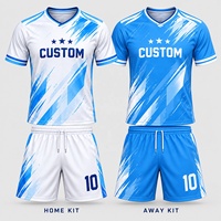 Tenues d'équipe de football personnalisées par sublimation pour jeunes, anti-boulochage, respirantes, kits d'entraînement pour camps de football