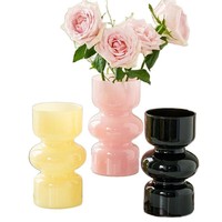 Décoration de bureau transparente salon Arrangements de fleurs hydroponiques Style moderne Simple créatif gourde Vase en verre
