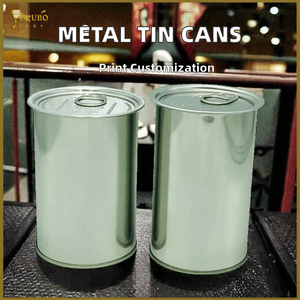 Conteneur d'emballage cylindrique <span class=keywords><strong>en</strong></span> fer blanc de qualité alimentaire pour sauce <span class=keywords><strong>tomate</strong></span>, condiments et biscuits, finition mate, du fabricant - Product Image 3