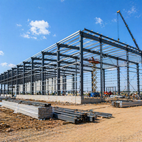 Entrepôt industriel préfabriqué à faible coût, construction métallique, installation rapide, structure en acier personnalisable