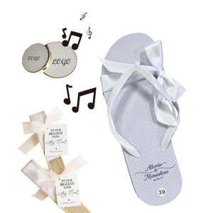 Personalisierte Logo-Hochzeits-Flip-Flops für Gäste – Großpackung Sandalen, Tanzschuhe, Strand- und Pool-Party-Slipper, leicht, weich, Sommer, Frühling, Herbst - Product Image 1
