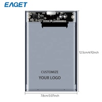 Boîtier EAGET E15-5 SATA 2,5 pouces OEM en gros USB 3.0 sans outil pour disque dur SSD 2,5 pouces pour ordinateur portable PC