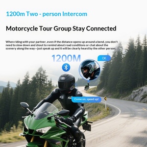 Interfono Bluetooth per Casco Moto, Impermeabile, Riduzione del Rumore, Auricolare Wireless Dual Talk Compatibile con Diverse Marche per Corrieri - Product Image 4