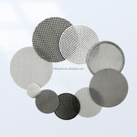 Filter Disc Kawat Baja Tahan Karat 304 316 Berkualitas Tinggi yang Dapat Disesuaikan, Ukuran 20 40 60 80 Mikron, untuk Extruder Film Blower