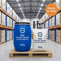 Arena Cerámica B40 de 0.425-0.600 mm para Granallado de Superficies Metálicas |   Cuentas de Cerámica Premium, Fabricante Verificado Chaoju, Keramikperlen B40