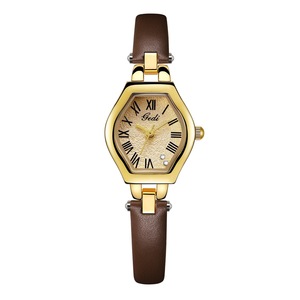 Reloj de Mujer de Alta Gama con Esfera Pequeña, Estilo Vintage, Forma de Tonel, Correa de Cuero Genuino, Reloj de Cuarzo - Product Image 5