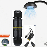 Connecteur d'alimentation étanche IP68 Greenway 2-5 broches extérieur 1 entrée 3 sorties Boîtier PC et nylon Contact en cuivre nickelé 450V 32A