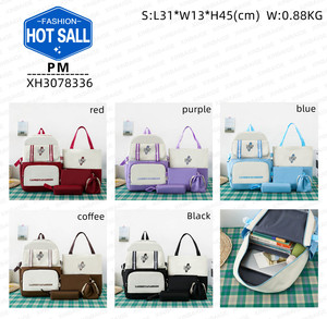 THK Vente en Gros Nouveau Simple Rge Capacité Étudiant Cartable Voyage Bapa Cinq Pièces Ensemble - Product Image 2