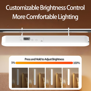 Lampu Meja LED Modern dengan Remote Control, Jam, Pelindung Mata, Lampu Baca Buku, Dapat Diisi Ulang, Gantung, Magnetik, Dapat Diredupkan - Product Image 2