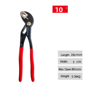 Pince multifonctionnelle professionnelle de haute qualité CRV, pince à eau, pince à étau, 6 pouces, 7 pouces, 10 pouces, 12 pouces, poignée souple en plastique, métrique, OEM - Product Image 4