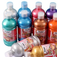 Peinture Métallique Professionnelle Foska de Haute Qualité en Gros, Prête à l'Emploi pour Affiches Murales, Graffiti, Peinture Fluide DIY