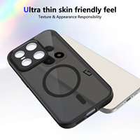 Étui magnétique antichoc pour OnePlus 15 15R 13T 13R 13 Ace 6 6T 5 Pro Nord CE 5 4 Lite, coque arrière mate translucide