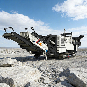เครื่องบดหินเคลื่อนที่แบบรางตีนตะขาบ EU Crawler Mobile River Stone Impact Crusher 500TPH สำหรับงานเหมืองหินในเหมือง - Product Image 1